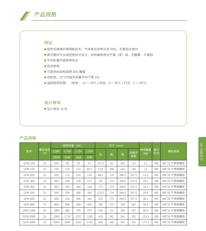 四季直播网页版蓄电池2V系列(图3)